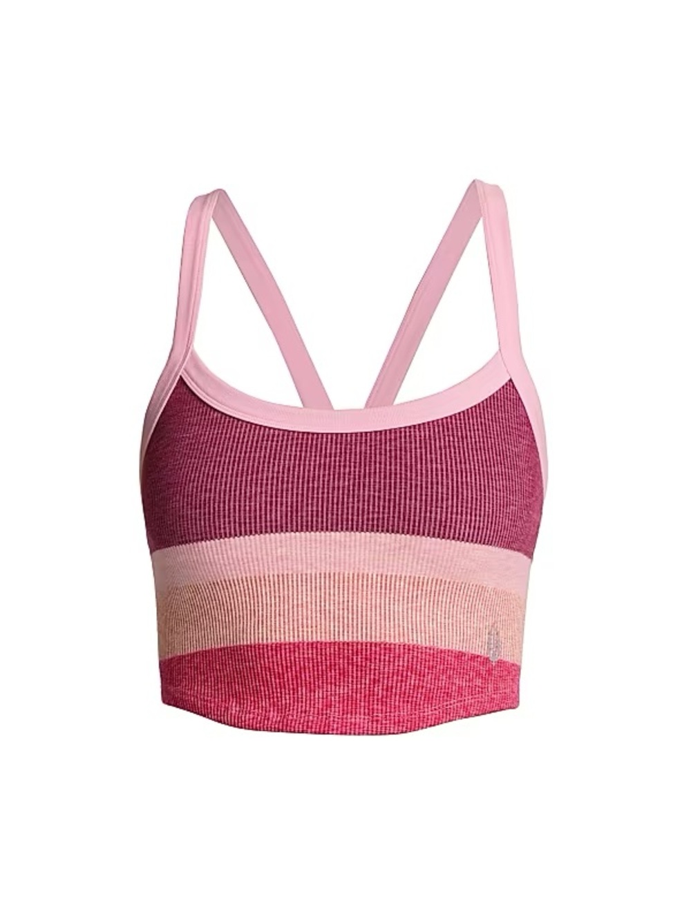 Free People FP Movement All Clear Stripe Space Dyed Rib Crop Camisole xs/s